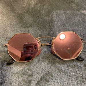 ROSE GOLD GEOMETRIC SUNGLASSES